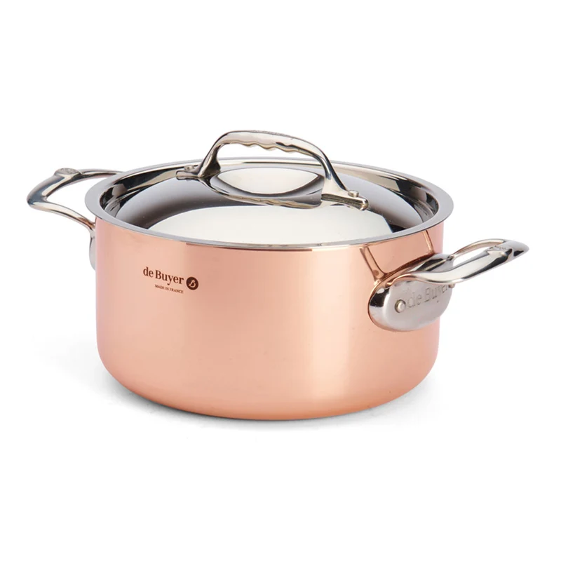 Olla de cobre Inocuivre con asas de inox De Buyer