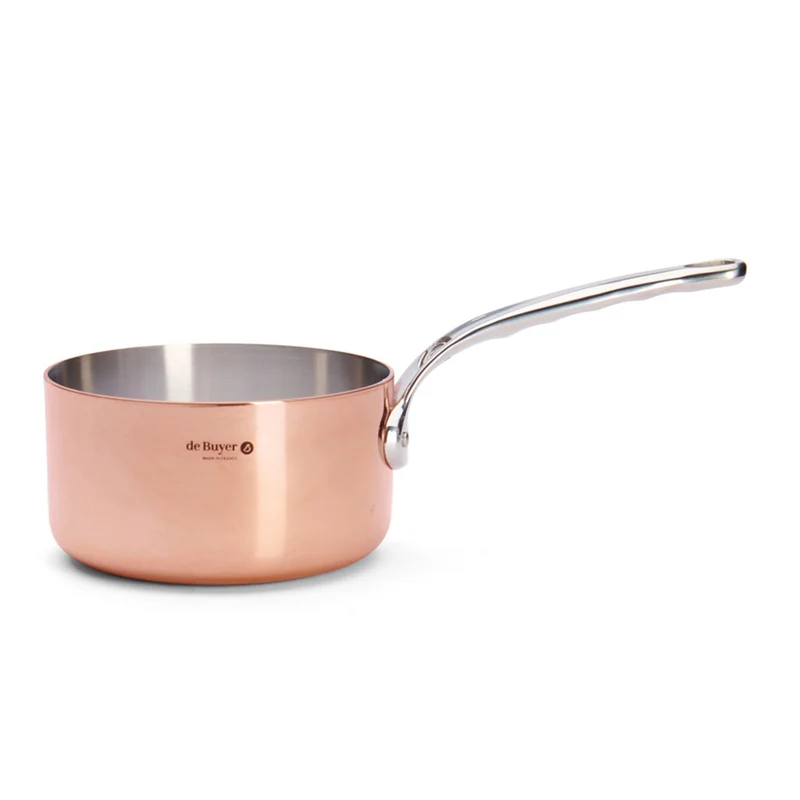 Cazo de cobre Inocuivre con mango de inox De Buyer
