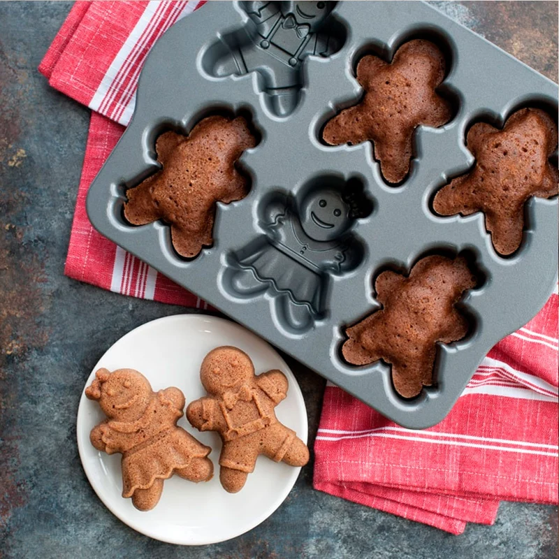 Molde aluminio Gingerbread Kids Nordic Ware