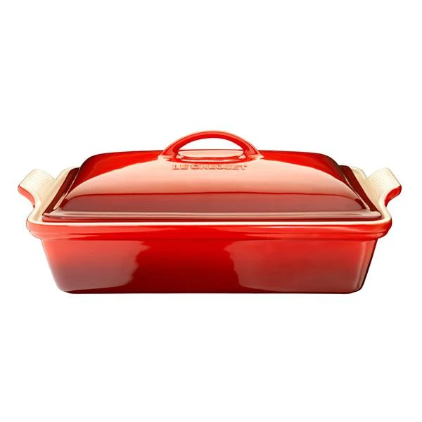 Bandeja cerámica rectangular con tapa Le Creuset