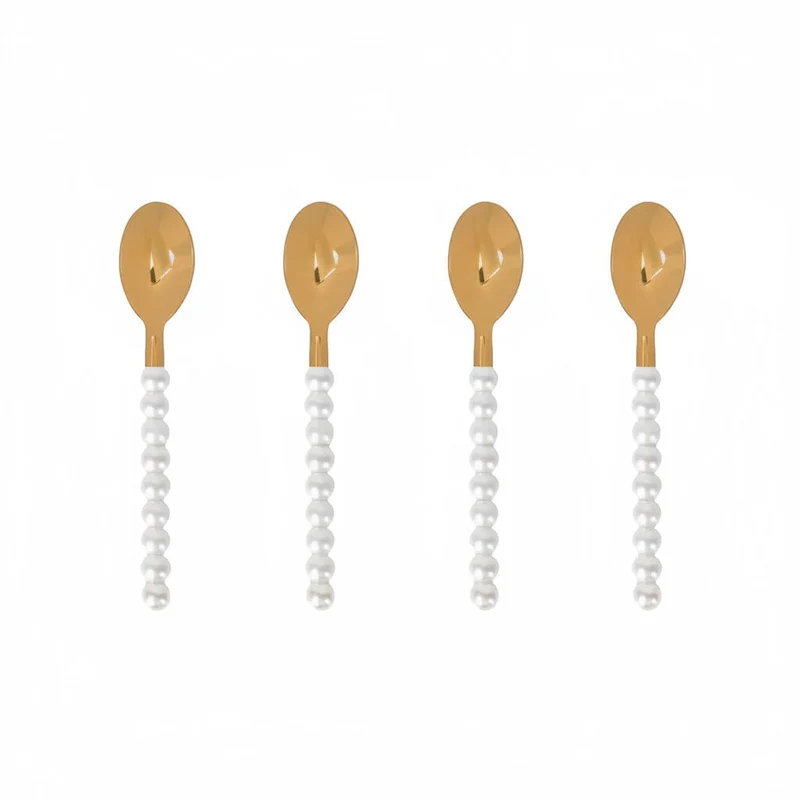 Spoon Club - Cucharas de café - Perla - Juego de 4