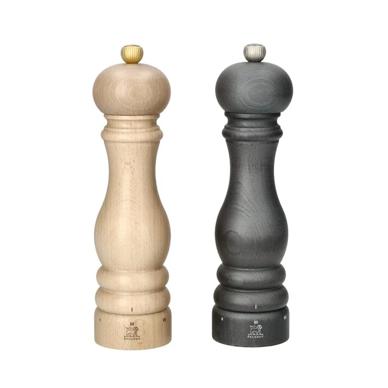 Peugeot - Juego de molinillos de pimienta y sal París de 22 cm, grafito y natural