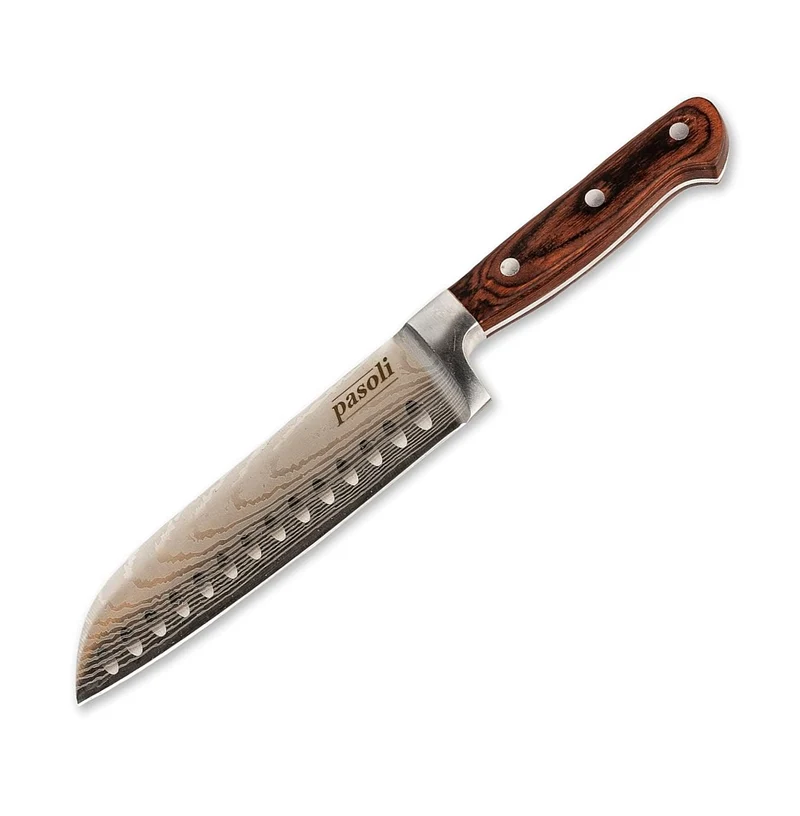 Cuchillos Santoku pasoli - Cuchillos de cocina afilados de acero inoxidable