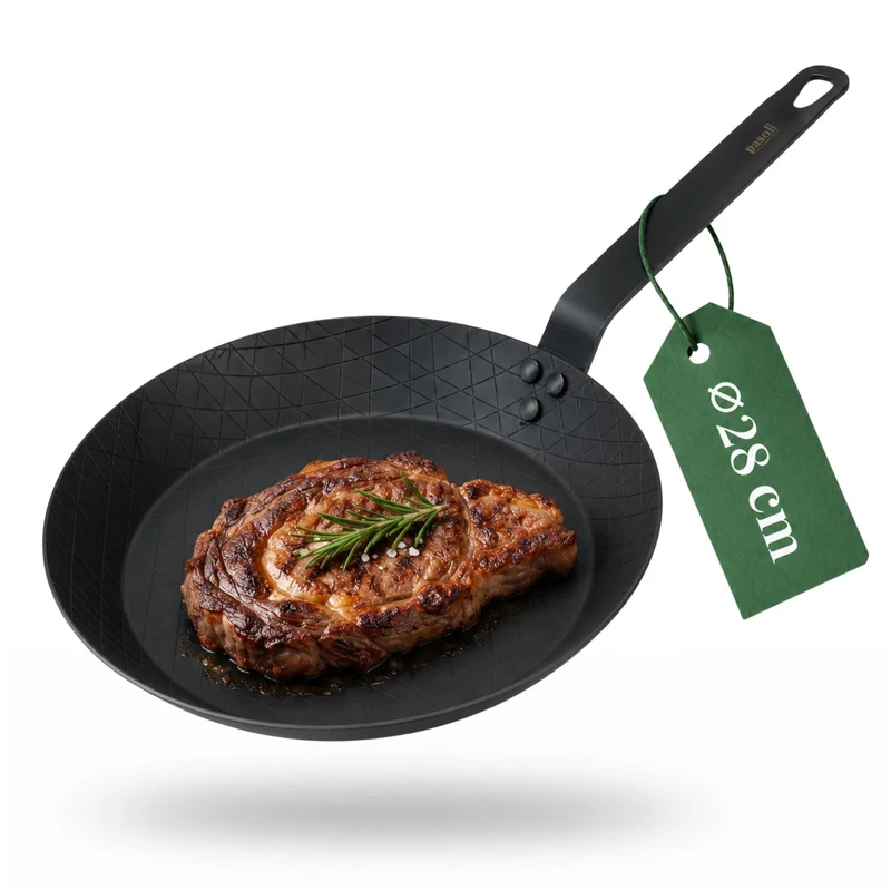 Sartén de acero al carbono para carne