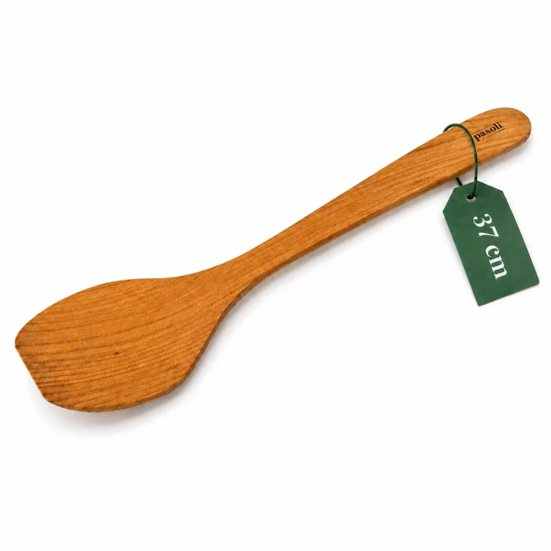 Espátula para wok pasoli de madera de cerezo aceitada, 37 cm