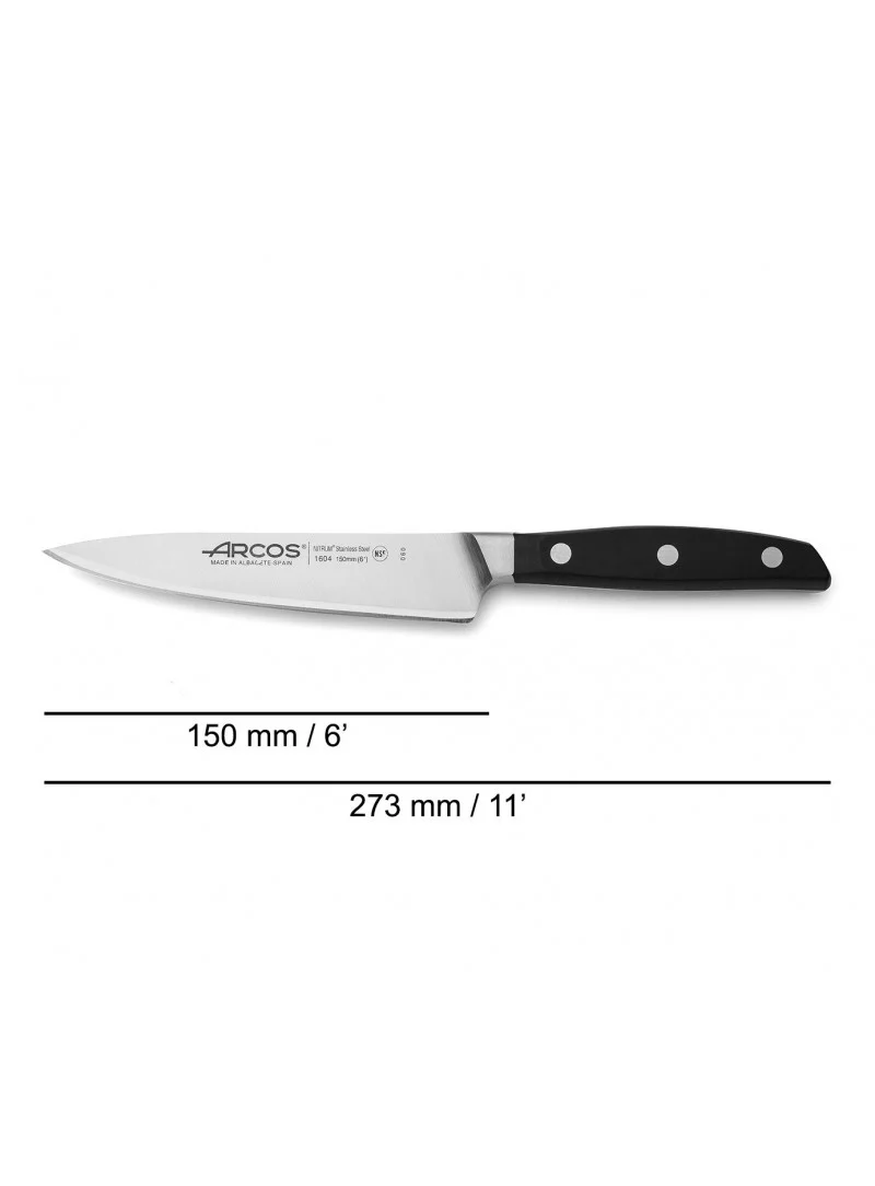 Cuchillo Chef Arcos Serie Manhattan 15-21cm | Acero Forjado Premium