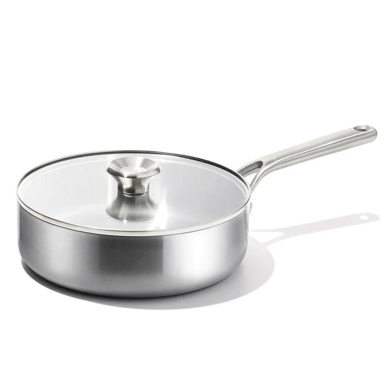 Sartén tipo saute 3PLY de acero inoxidable con tapa Mira OXO