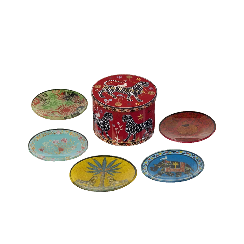Set 5 platos cristal Ortigia