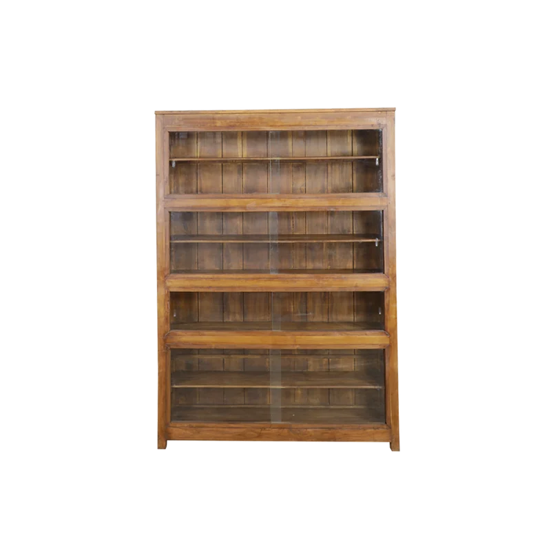 Vitrina biblioteca de madera 151x38x214cm - Indian Treasures