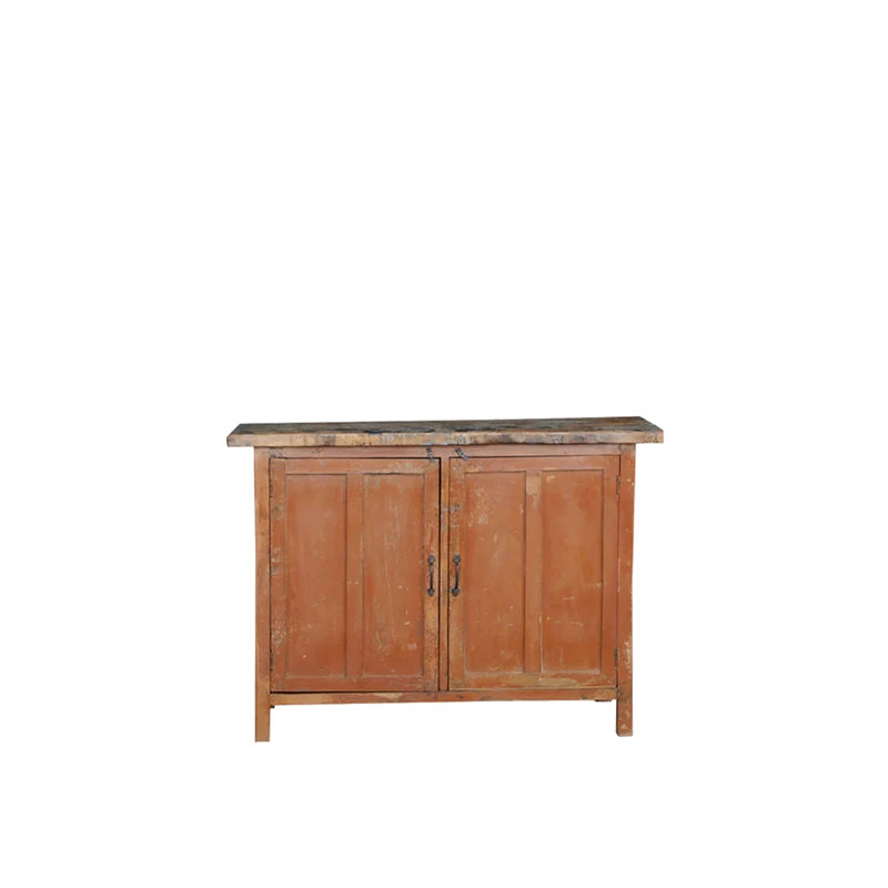 Aparador de madera estilo vintage 126x45x92cm - Indian Treasures