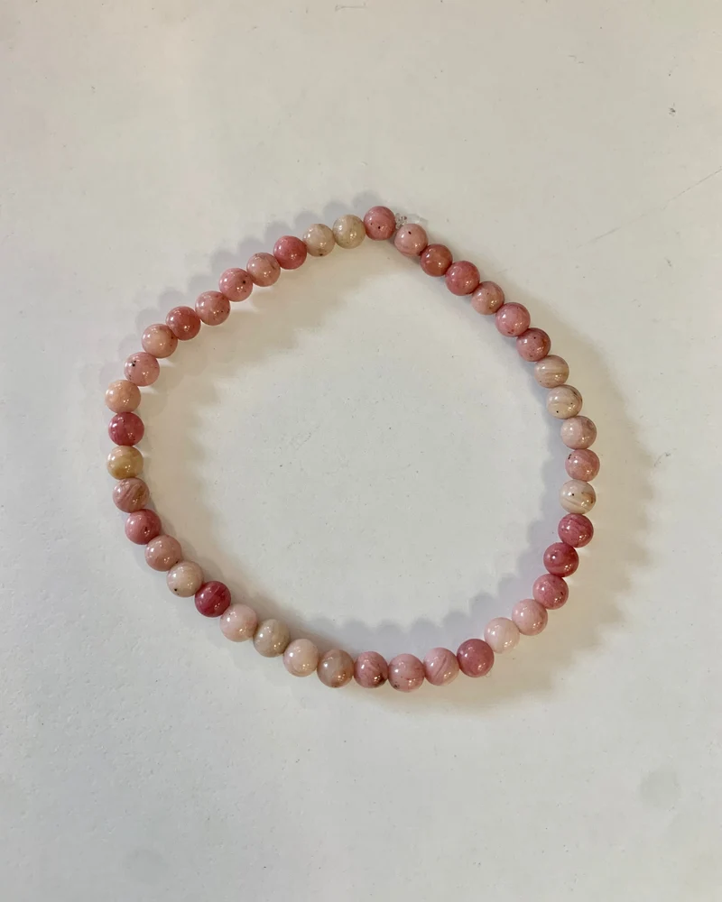 Pulsera de bolas de Rodonita Australiana