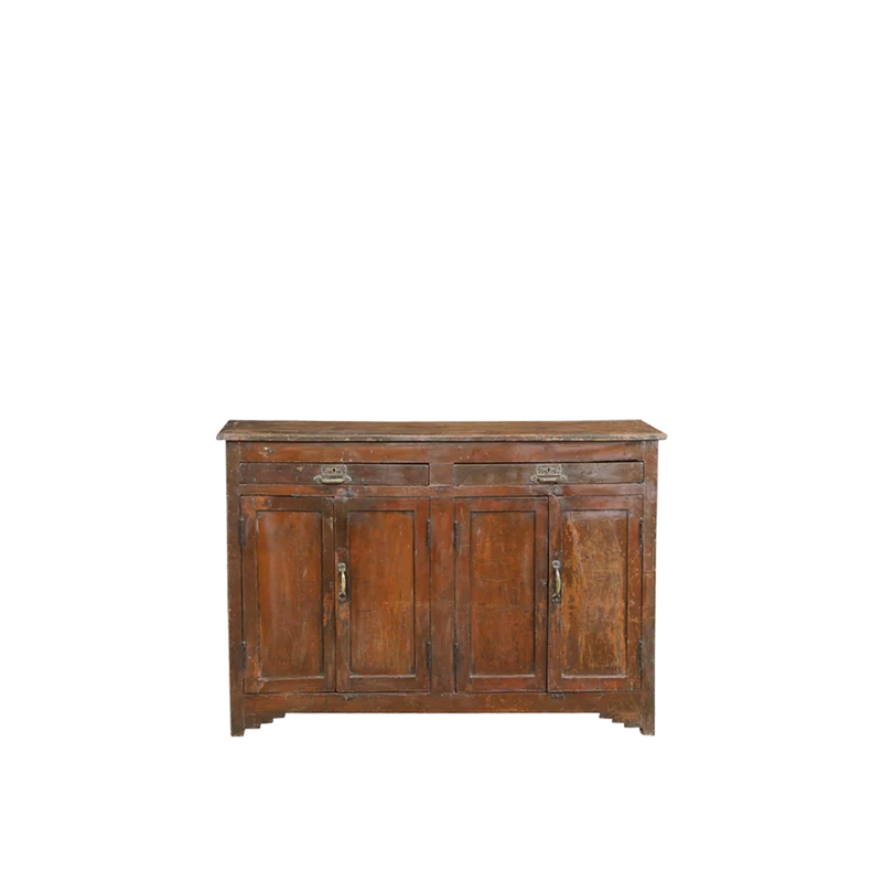 Aparador de madera estilo vintage 137x45x96cm - Indian Treasures
