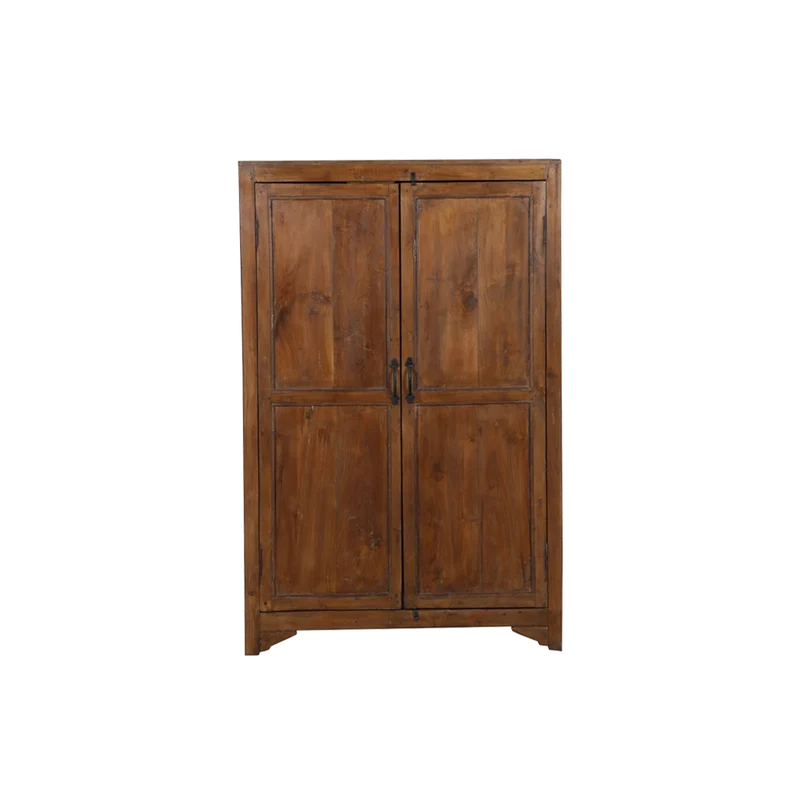 Armario de madera estilo antiguo 91x39x140cm - Indian Treasures