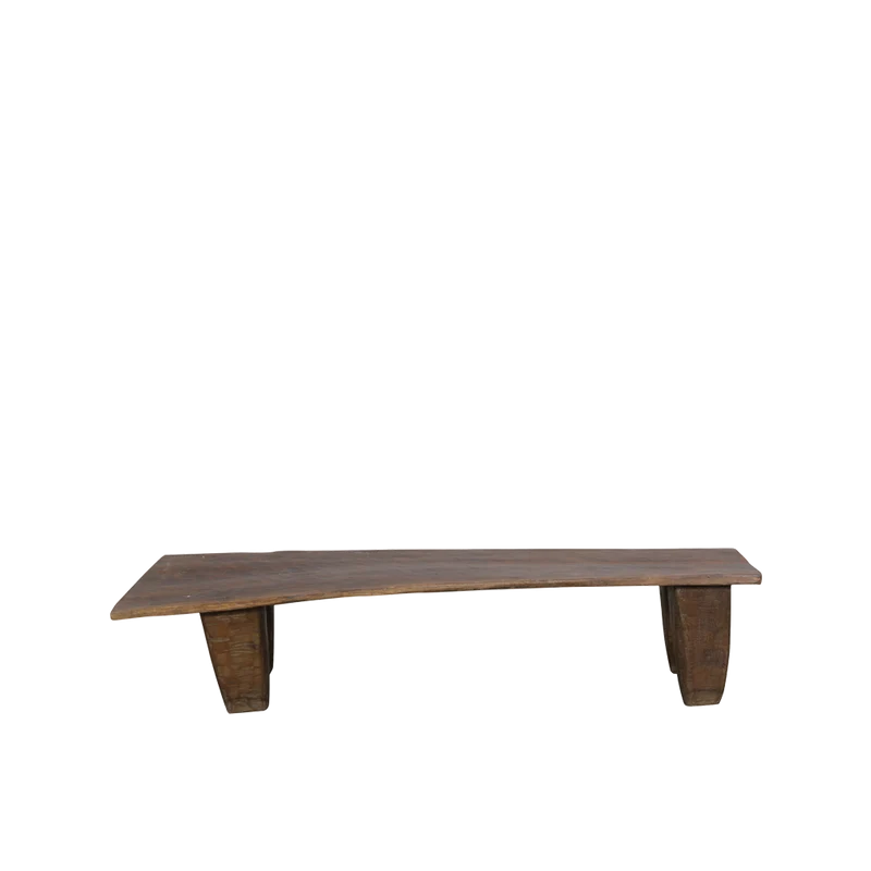 Mesa de centro artesanal madera 179x92x49cm - Indian Treasures
