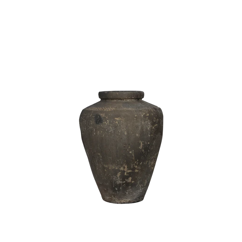 Macetero artesanal de cerámica grande - Indian Treasures