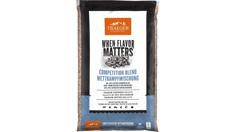 Traeger FSC Competition Blend Wood Pellets - 9 kg