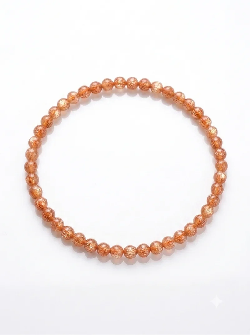 Pulsera de bolas de piedra sol