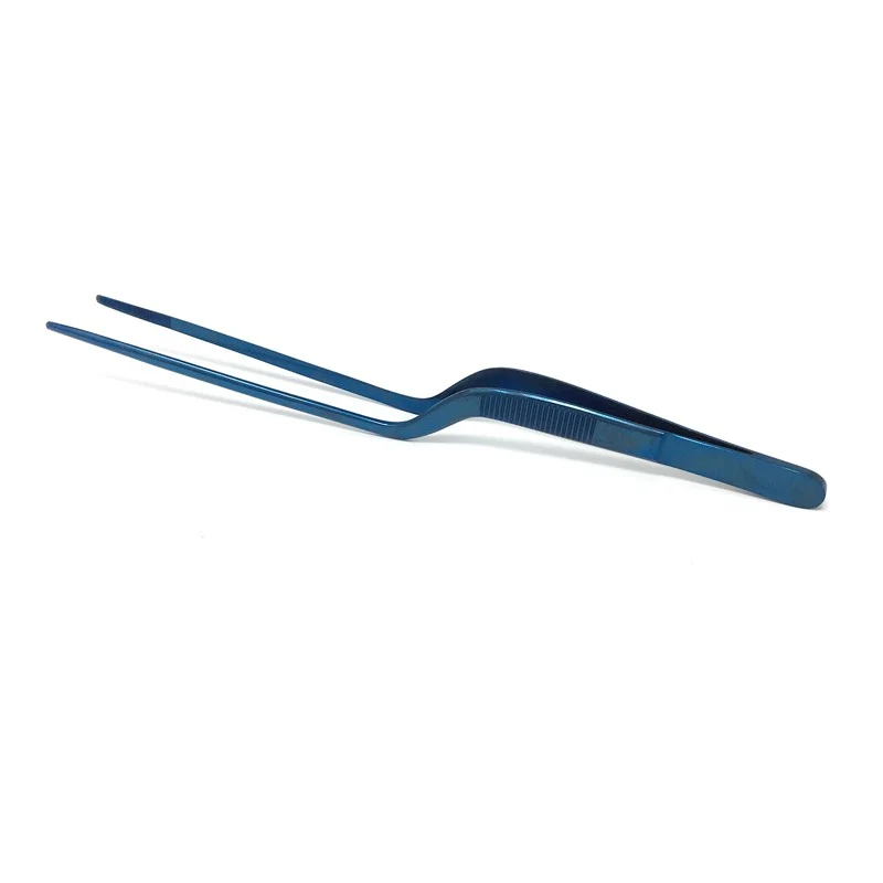 Pinza para emplatar titanio Azul
