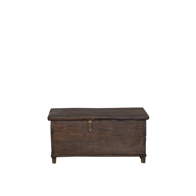 Baúl decorativo de madera teca 94x43x47cm - Indian Treasures