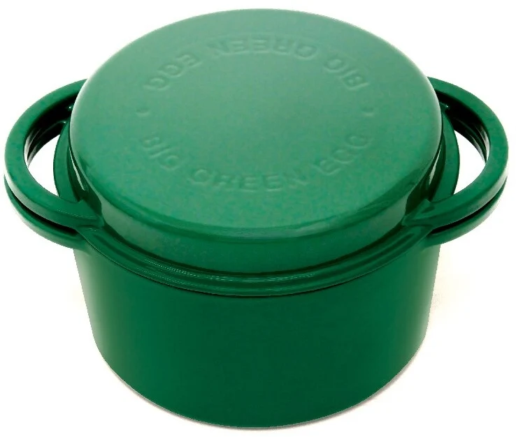 Big Green Egg Green Dutch Oven Round