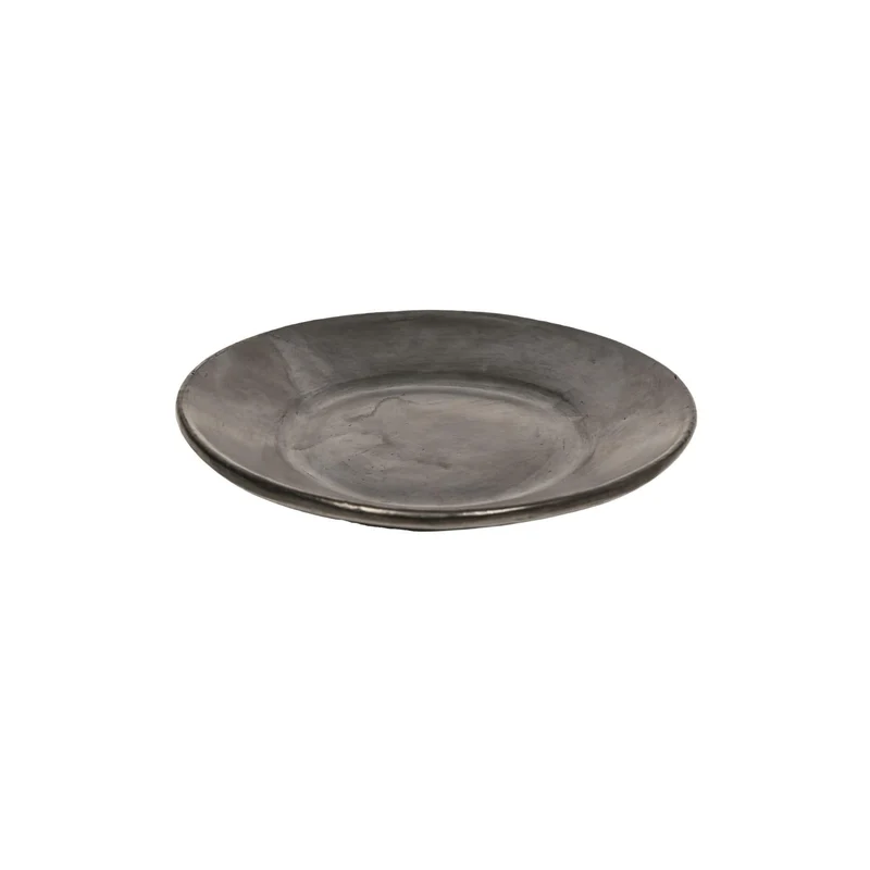 Clay Flat Plate | Black 24.5cm