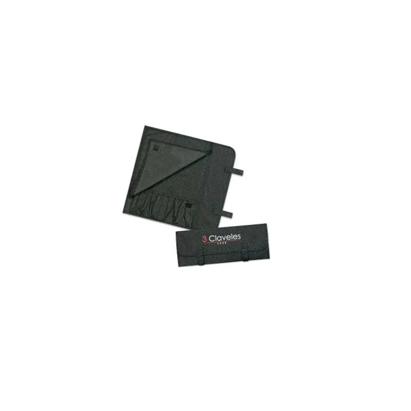 Estuche para 6 Cuchillos 3 Claveles - Manta Enrollable Profesional