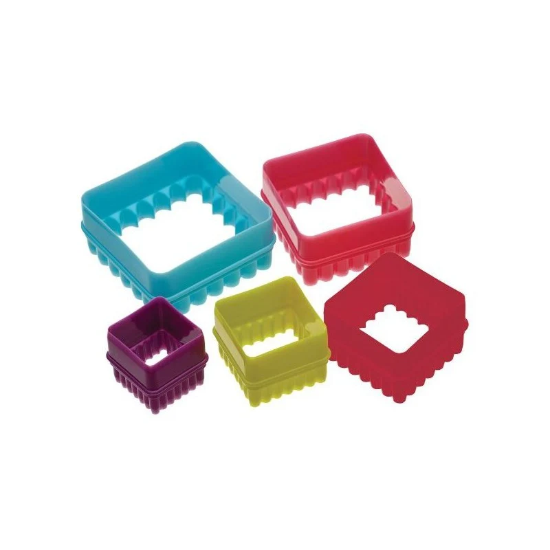 Set cortapastas forma cuadrada (5 uds)