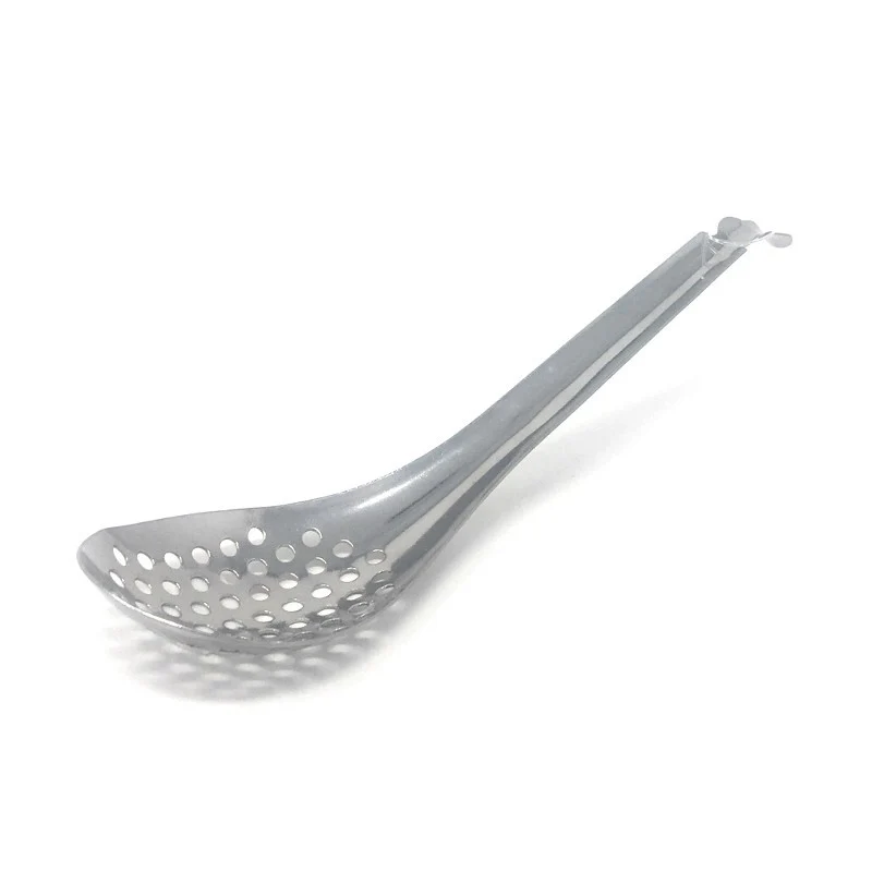 Cuchara Perforada para Esferificaciones Lotus – Acero Inoxidable