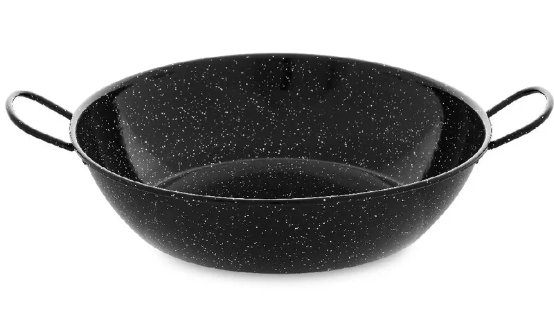Sartén honda esmaltada con asas 14cm