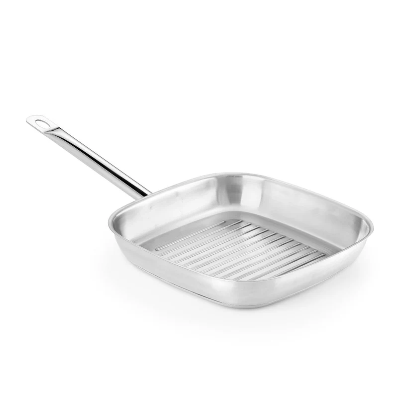 Grill con rayas de acero inoxidable sin antiadherente Profesional