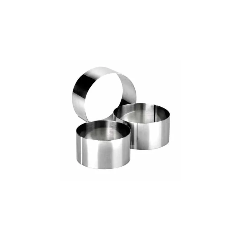 Aro de Emplatar Redondo 12x4,5 cm Acero Inox