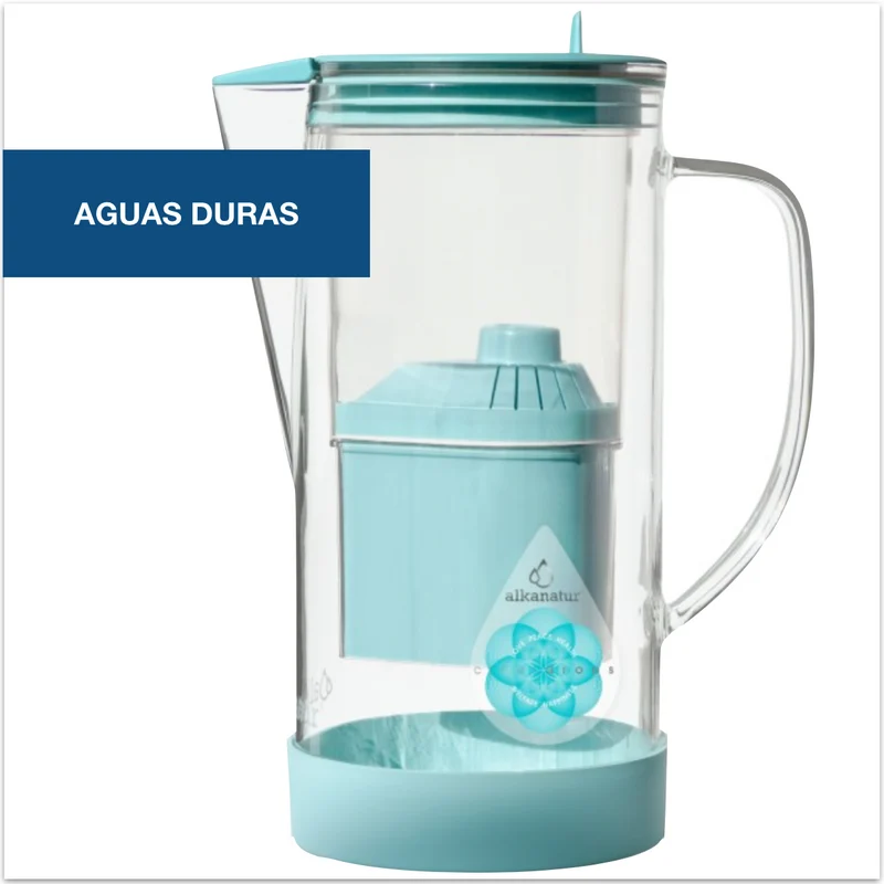 Jarra de agua filtradora de cristal baja emisión Mg (aguas duras)