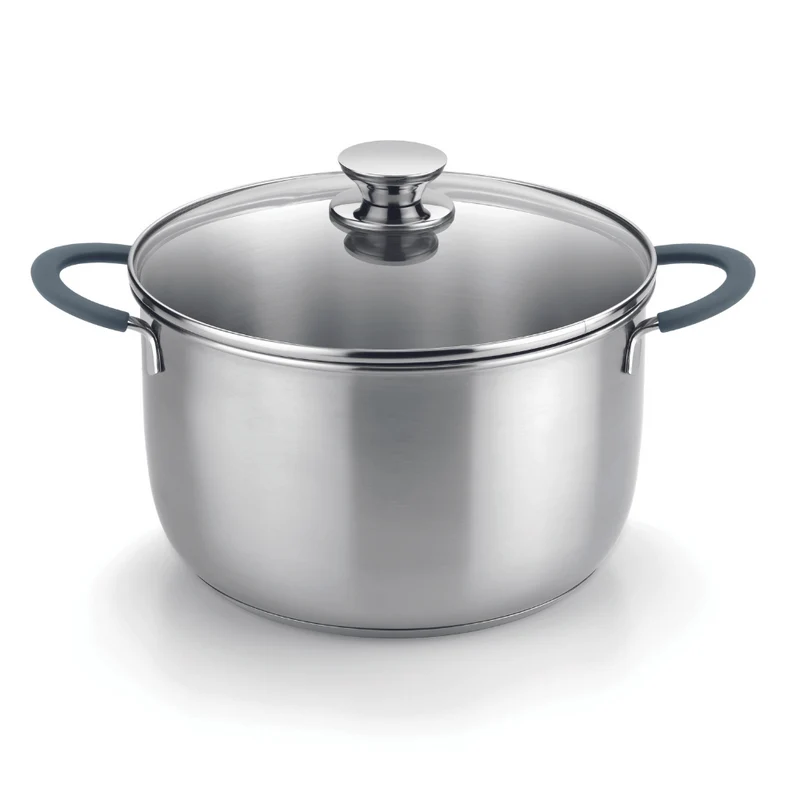 Olla con tapa acero inoxidable sin antiadherente Master
