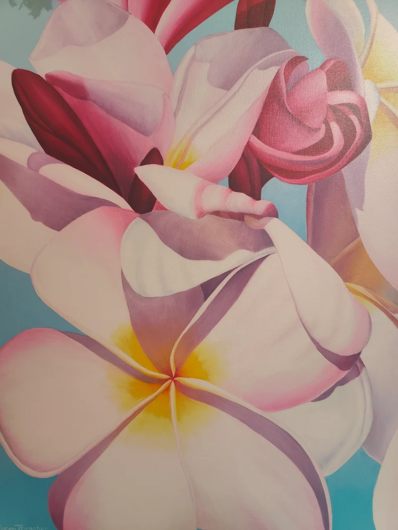 Plumeria Burst by Karen Thrasher