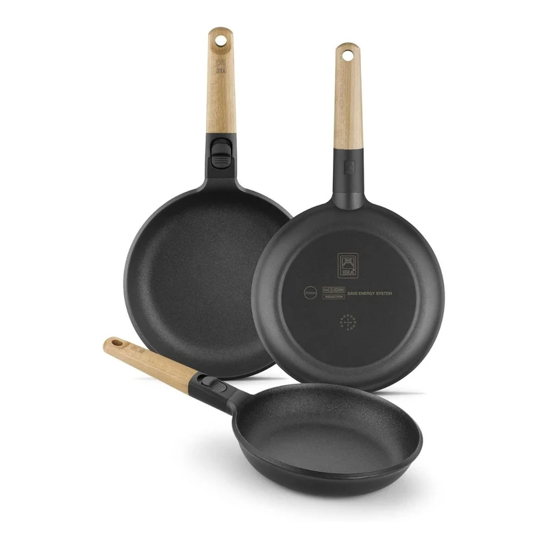 Set de 3 sartenes Market 18-22-26cm
