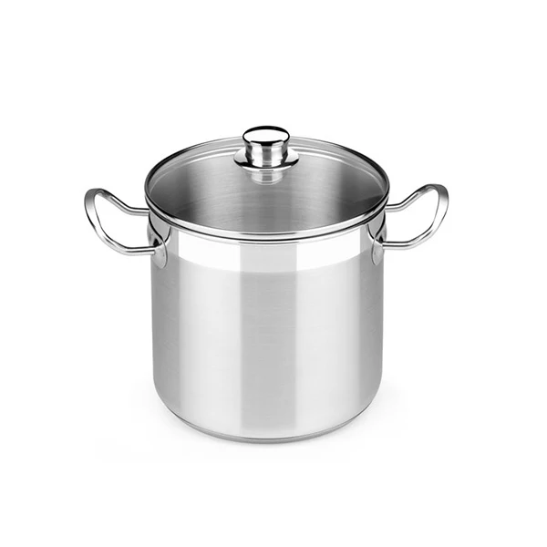 Olla con tapa de cristal acero inoxidable sin antiadherente Profesional