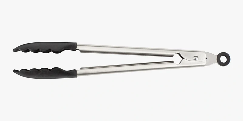 Pinza de cocina 300 mm de acero inox y silicona