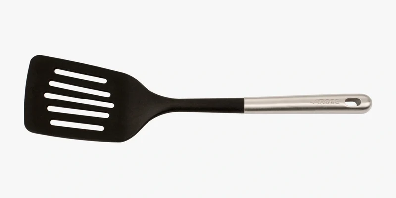 Espátula Ranurada 339 mm de Acero Inox y Silicona