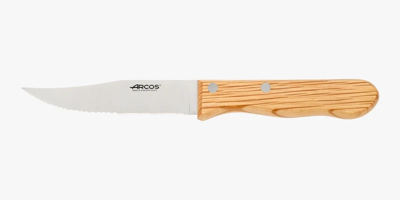 Cuchillo para churrasco de madera de encina de 125 mm