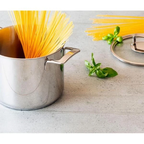 Olla acero inox con tapa sin antiadherente Signature