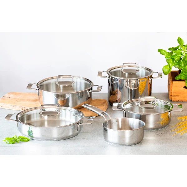 Batería de cocina 9 piezas sin antiadherente Signature