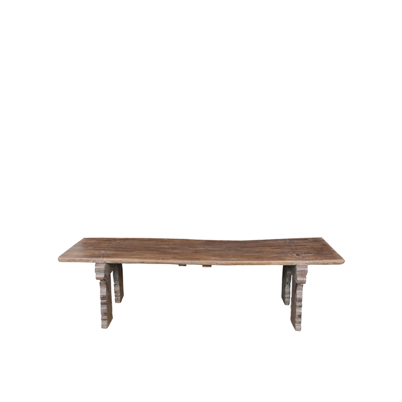 Mesa de centro de madera reciclada 1991x43x48cm - Indian Treasures