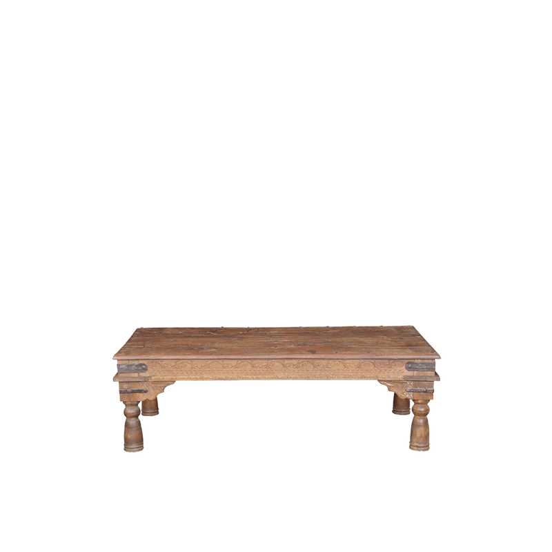 Mesa de centro en madera teca 153x77x49cm - Indian Treasures