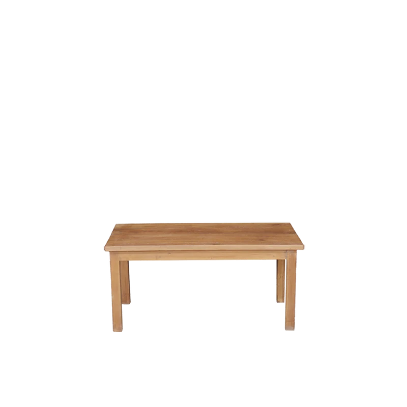 Mesa de centro en madera teca 10x60x47cm - Indian Treasures