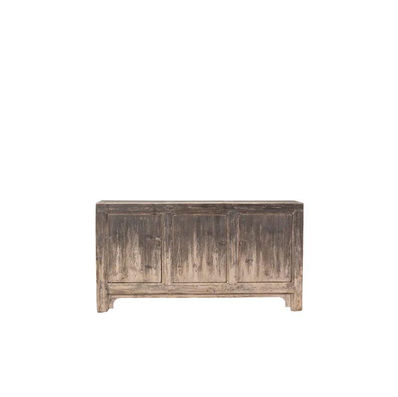 Aparador rústico artesanal gris 157x40x83cm - Antique
