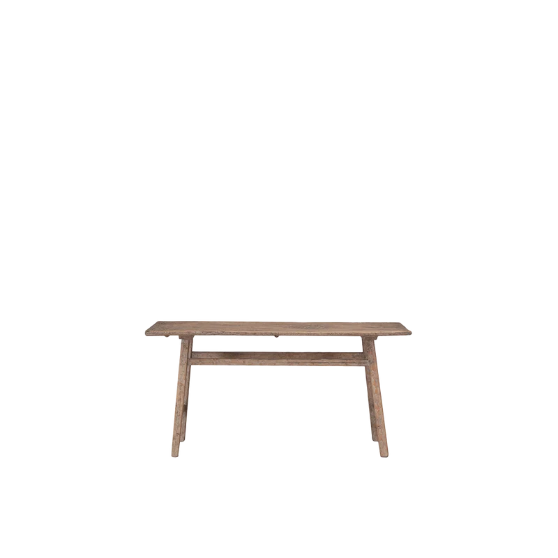 Consola rústica de madera natural160x55x79cm - Antique
