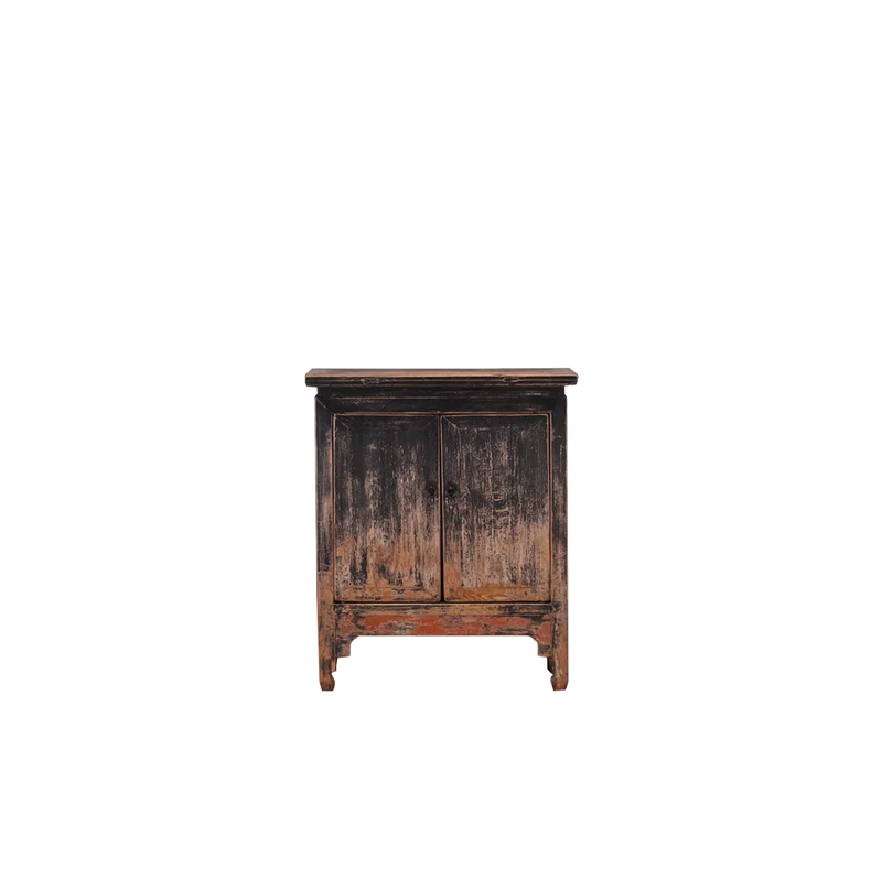 Aparador de madera negro con 2 puertas - Antique