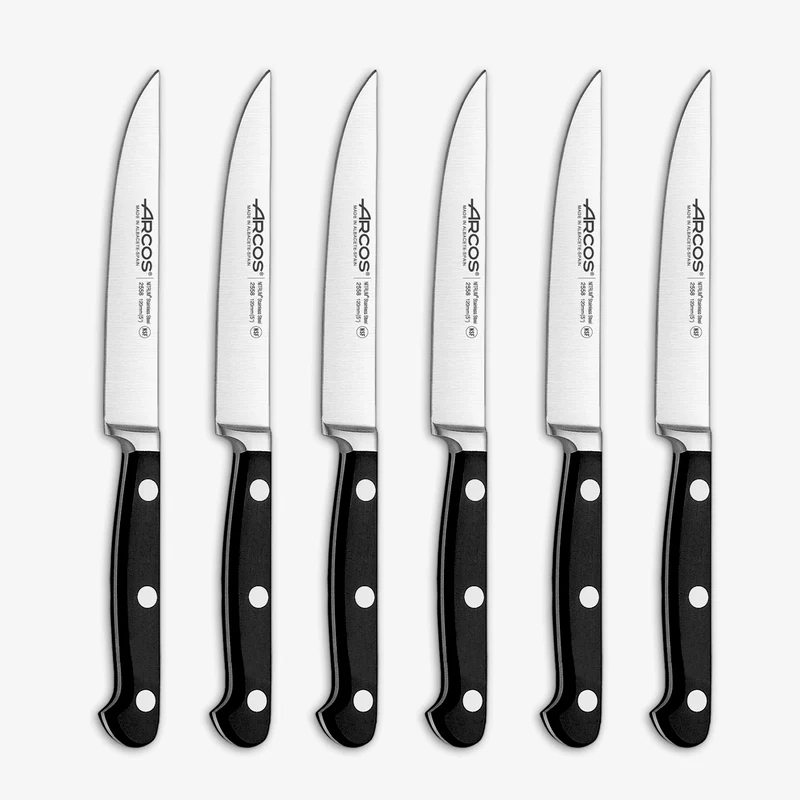 Juego 6 Pzas. Cuchillo chuletero Serie Clásica