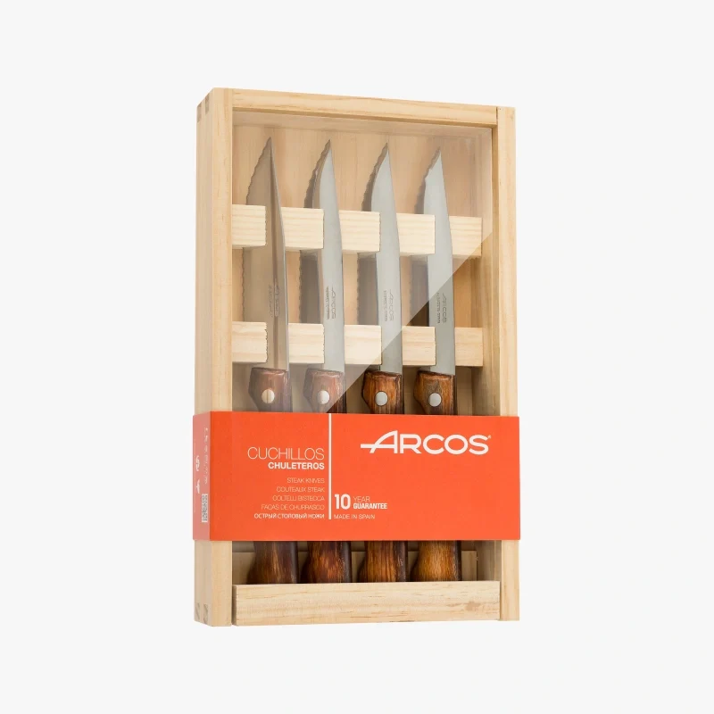 Juego 4 Pzas. Cuchillos Chuleteros 120 mm