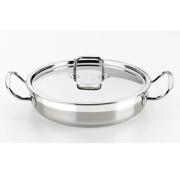 Rustidera acero inoxidable sin antiadherente con tapa Profesional